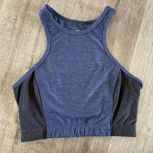 Outdoor Voices Navy Blue Athena Crop Top